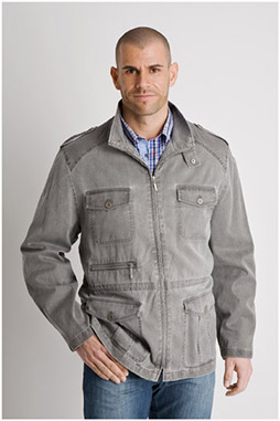 Abrigo, Parkas y Chalecos Finos, 104331, GRIS MEDIO