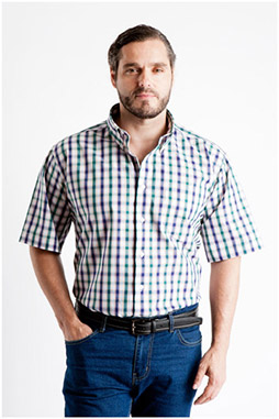 Camisas, Sport Manga Corta, 106853, VERDE