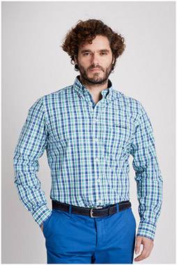 Camisas, Sport Manga Larga, 106918, MENTA