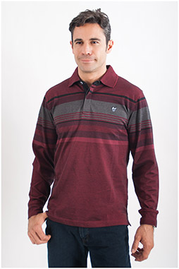 Sport, Polos M. Larga, 107724, GRANATE