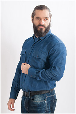 Camisas, Sport Manga Larga, 107812, INDIGO