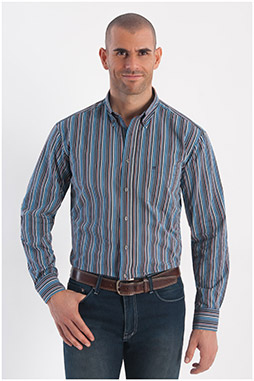 Camisas, Sport Manga Larga, 108148, MARINO