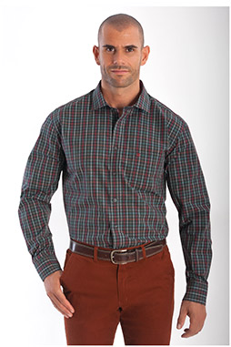 Camisas, Sport Manga Larga, 108155, GRANATE