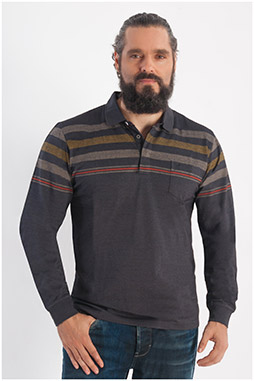 Sport, Polos M. Larga, 108228, ANTRACITA