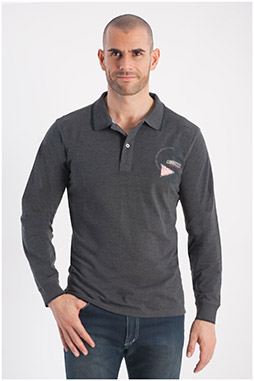 Sport, Polos M. Larga, 108253, ANTRACITA