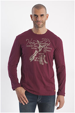 Sport, Camisetas M. Larga, 108257, GRANATE