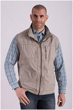 Abrigo, Chalecos, 108389, BEIGE