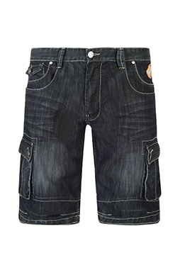Pantalones, Bermudas, 108487, NEGRO
