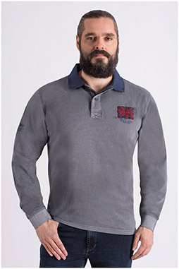 Sport, Polos M. Larga, 108656, PIEDRA