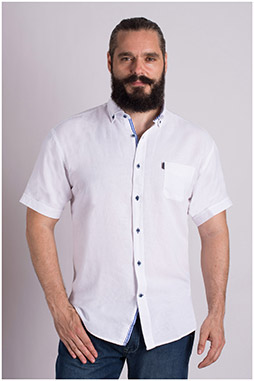 Camisas, Sport Manga Corta, 108981, BLANCO