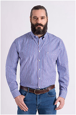 Camisas, Sport Manga Larga, 109079, MARINO