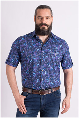 pantalon de vestir con camisa manga corta