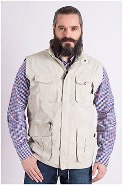 Abrigo, Chalecos, 109115, BEIGE