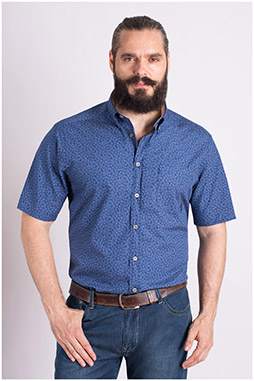 Camisas, Sport Manga Corta, 109299, MARINO