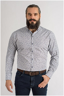 Camisas, Sport Manga Larga, 109328, MARINO