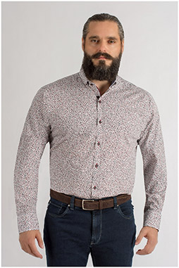 Camisas, Sport Manga Larga, 109328, GRANATE