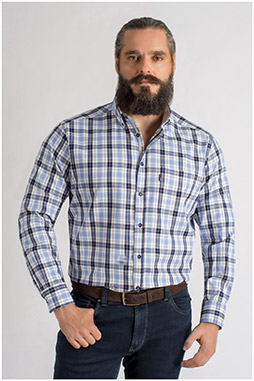 Camisas, Sport Manga Larga, 109336, MARINO