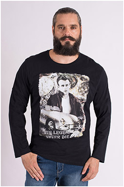 Sport, Camisetas M. Larga, 109382, NEGRO