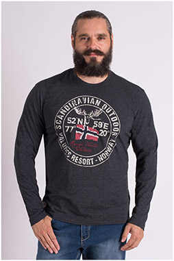 Sport, Camisetas M. Larga, 109384, ANTRACITA