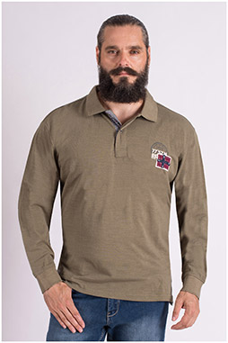 Sport, Polos M. Larga, 109388, KAKI