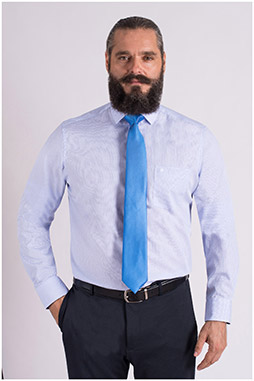 Camisas, Sport Manga Larga, 109399, CELESTE