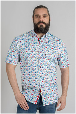 Camisas, Sport Manga Corta, 109588, BLANCO