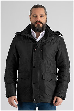 Abrigo, Chaquetones y Piel, 109781, NEGRO