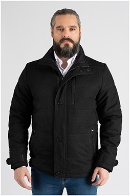 Abrigo, Chaquetones y Piel, 109782, NEGRO