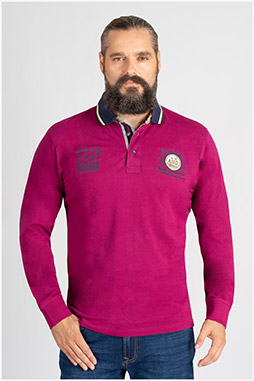 Sport, Polos M. Larga, 109797, GRANATE