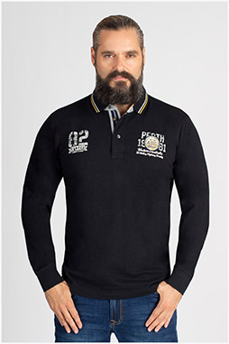 Sport, Polos M. Larga, 109797, NEGRO