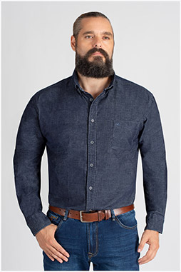 Camisas, Sport Manga Larga, 109855, MARINO