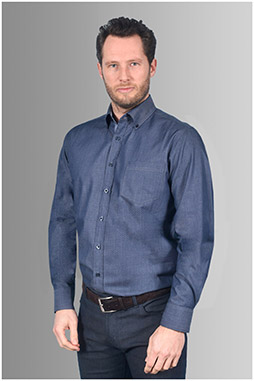 Camisas, Sport Manga Larga, 109897, MARINO