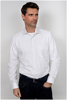 Camisas, Vestir Manga Larga, 109909, BLANCO