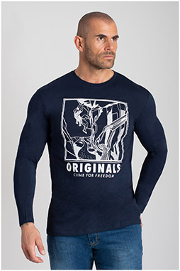 Sport, Camisetas M. Larga, 109962, MARINO