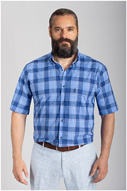 Camisas, Sport Manga Corta, 110851, MARINO
