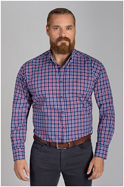 Camisas, Sport Manga Larga, 110887, MARINO