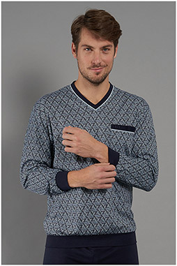 Homewear, Pijama M. Larga, 111058, MARINO