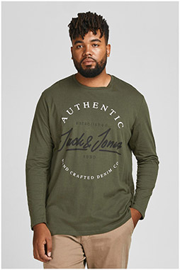 Camisetas M. Larga Tallas Grandes Hombre | Plusman.es