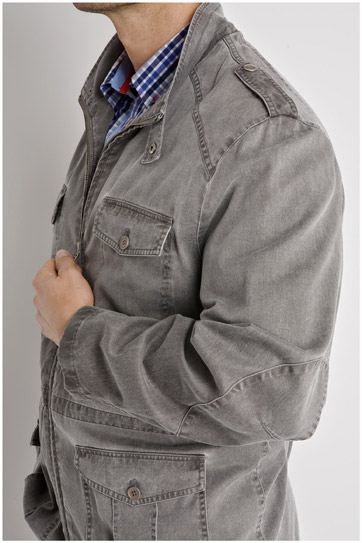 Abrigo, Parkas y Chalecos Finos, 104331, GRIS MEDIO