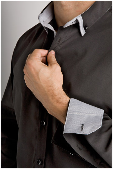 Camisas, Sport Manga Larga, 106631, NEGRO