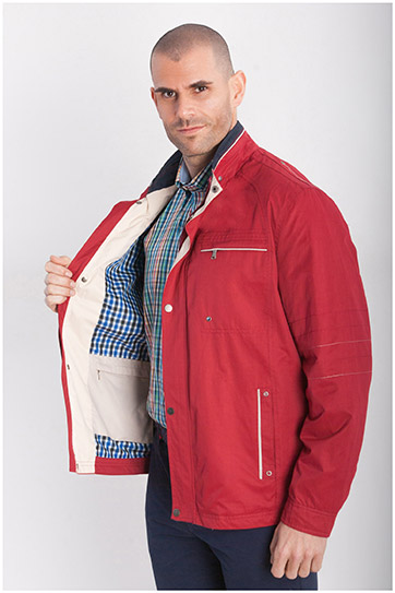 Abrigo, Parkas y Chalecos Finos, 107849, GRANATE