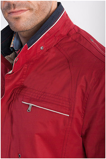 Abrigo, Parkas y Chalecos Finos, 107849, GRANATE