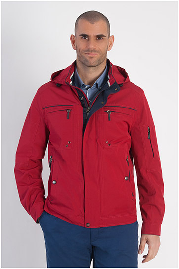 Abrigo, Parkas y Chalecos Finos, 107895, GRANATE