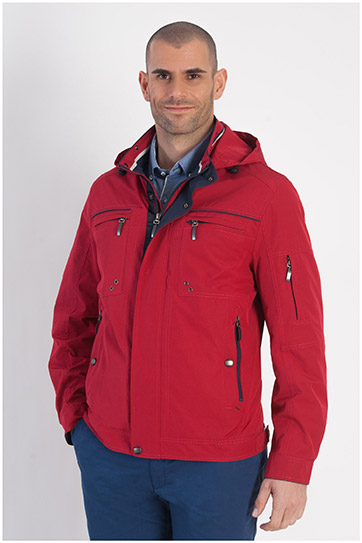 Abrigo, Parkas y Chalecos Finos, 107895, GRANATE