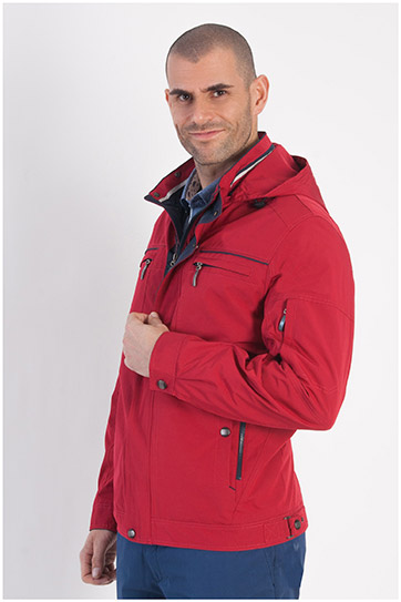 Abrigo, Parkas y Chalecos Finos, 107895, GRANATE