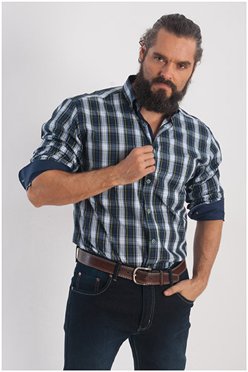 Camisas, Sport Manga Larga, 108243, VERDE