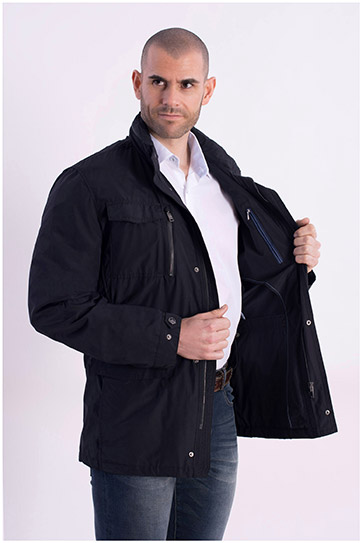 Abrigo, Parkas y Chalecos Finos, 108390, NEGRO