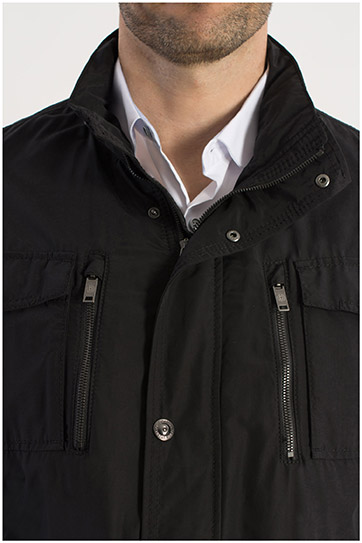 Abrigo, Parkas y Chalecos Finos, 108390, NEGRO