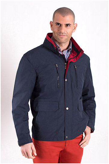 Abrigo, Parkas y Chalecos Finos, 108444, MARINO