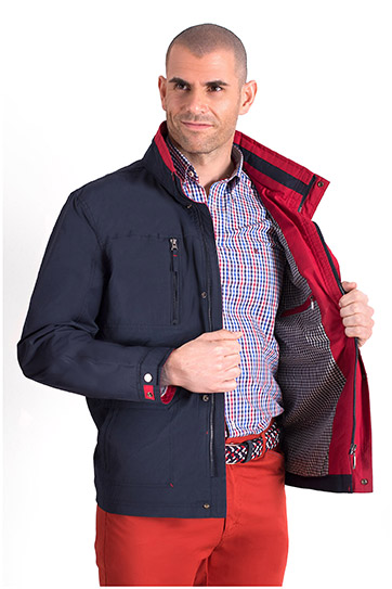 Abrigo, Parkas y Chalecos Finos, 108444, MARINO